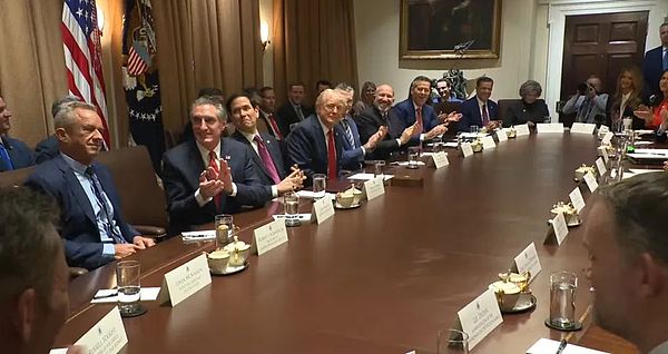 特朗普新政府首次內閣會議馬斯克列席 內容涉及&nbsp;圖片