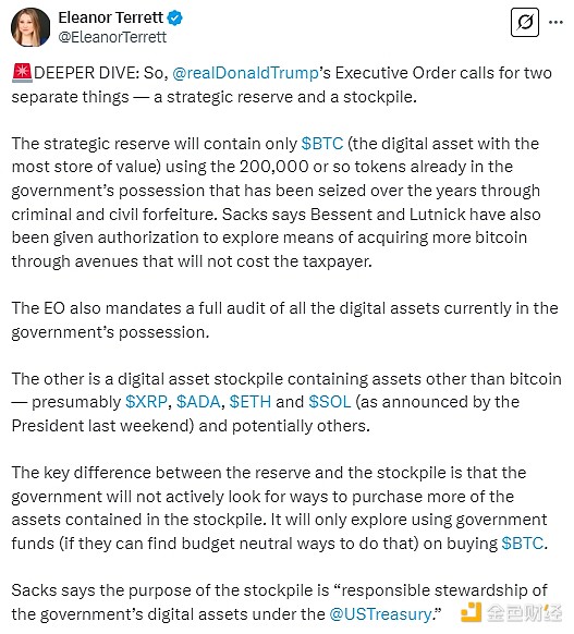 美國正式建立加密戰略儲備 利好出盡還是真利好&nbsp;圖片
