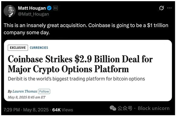 Coinbase 的 29 億美元大手筆圖片